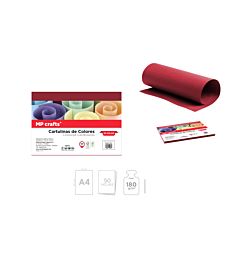 CARTONCINO A4 50FOGLI ROSSO DI NATALE MPMp