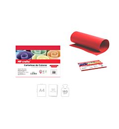 CARTONCINO A4 50FOGLI ROSSO MPMp