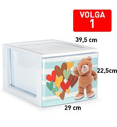 CASSETTIERA 1 CASSETTO VOLGA DECO3Plastic Forte