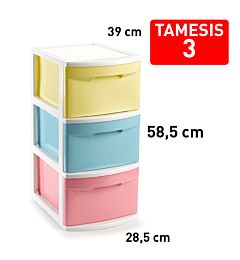 CASSETTIERA 3 CASSETTI TAMESIS STDO SWEETPlastic Forte