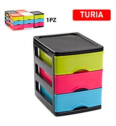 CASSETTIERA 3 CASSETTI TURIA SURTIDO NBMPlastic Forte