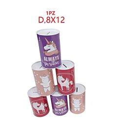 SALVADANAIO DI METALLO UNICORNOParty Go