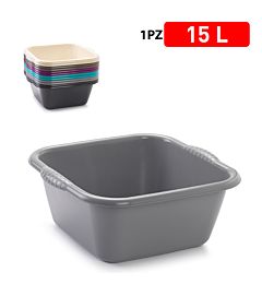BACINELLA QUADRATA 15 L GAMMA ELEGANCEPlastic Forte