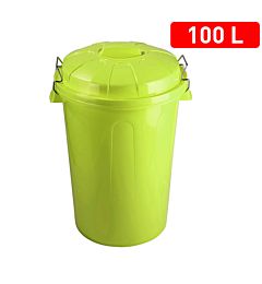 BIDONE 100 L VERDE-GIALLOPlastic Forte