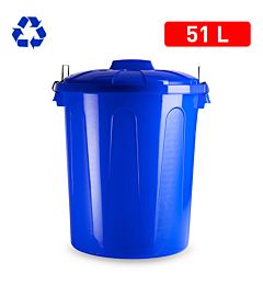 BIDONE 51 L BLU PARCHISPlastic Forte