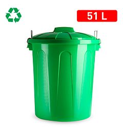 BIDONE 51 L VERDE PARCHISPlastic Forte
