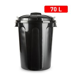BIDONE 70 L NEROPlastic Forte