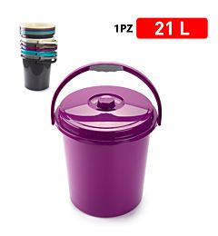 BIDONE CON COPERCHIO ECO GAMMA ELEGANCEPlastic Forte