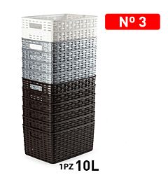 CESTA RATTAN 10L 33 X 22 CMPlastic Forte
