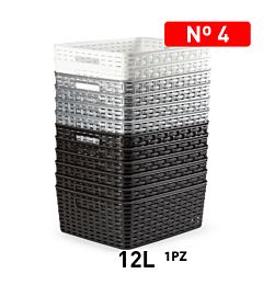 CESTA RATTAN 12L 36 X 28 CMPlastic Forte