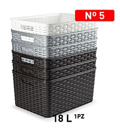 CESTA RATTAN 18L 38 X 28 CMPlastic Forte