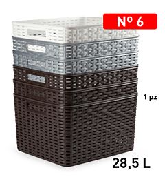 CESTA RATTAN 28,5 L 34 X 40 CMPlastic Forte