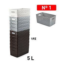 CESTA RATTAN 5L 28 X 17 CMPlastic Forte