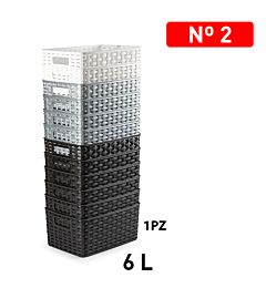 CESTA RATTAN 6L 29 X 19,5 CMPlastic Forte