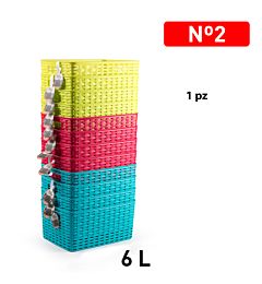 CESTA RATTAN 6L 29 X 19,5 CM GAMMA CLASSICAPlastic Forte
