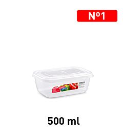 CONTENITORE CLASSIC 500 ML TRASPARENTEPlastic Forte