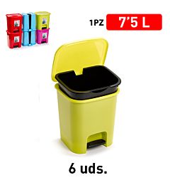 PATTUMIERA A PEDALE SMART 7,5 LPlastic Forte