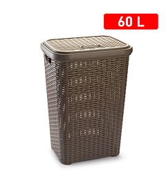 PORTABIANCHERIA RATTAN TAUPEPlastic Forte