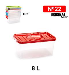 SCATOLA 8L CON COPERCHIO E MANIGLIA GAMMA CLASSICAPlastic Forte