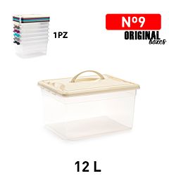 SCATOLA MULTIUSO N9 12L GAMMA ELEGANCEPlastic Forte