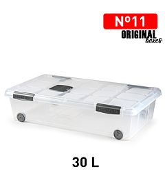 SCATOLA MULTIUSO N  11 30L PLATA F17Plastic Forte
