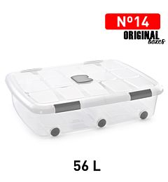 SCATOLA MULTIUSO N  14 56L PLATA F17Plastic Forte