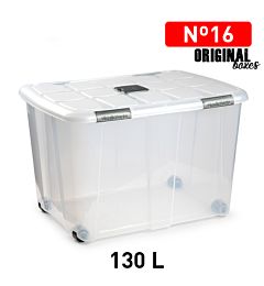 SCATOLA MULTIUSO N  16 130L PLATA F17Plastic Forte