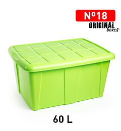 SCATOLA MULTIUSO N 18 60L VERDE VIVOPlastic Forte