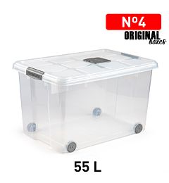 SCATOLA MULTIUSO N  4 55L PLATA F17Plastic Forte