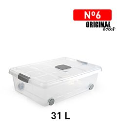 SCATOLA MULTIUSO N  6 31L PLATA F17Plastic Forte