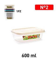 CONTENITORE CLASSIC 600 ML GAMMA ELEGANCEPlastic Forte