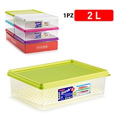 CONTENITORE FRESH CON GRIGLIA 2 LPlastic Forte