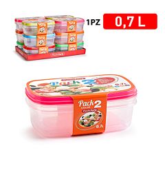 PACK 2 CONTENITORI 0,7 LPlastic Forte