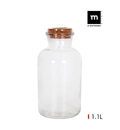BARATTOLO VETRO C/TAPPO SUGHERO 1.1LT MEDITSoler