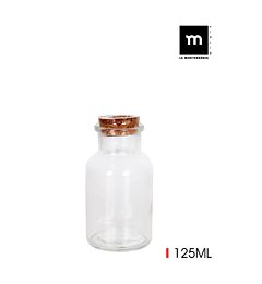 BARATTOLO VETRO C/TAPPO SUGHERO 125ML MEDITSoler