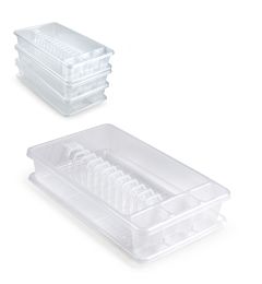 SCOLAPIATTI RETTANGOLARE MEDIO TRASPARENTE