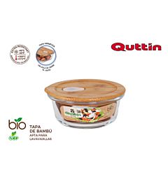 FIAMBR.RED.BOROSILICATO TAPA BAMBU 13.5CM  QUTTINQuittin