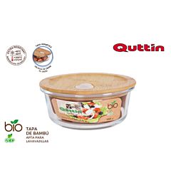 FIAMBR.RED.BOROSILICATO TAPA BAMBU 15CM  QUTTINQuittin