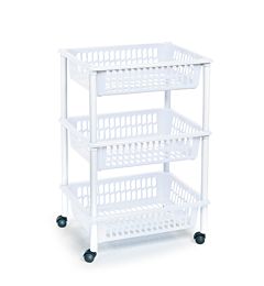 CARRELLO A 3 PIANI BIANCOPlastic Forte