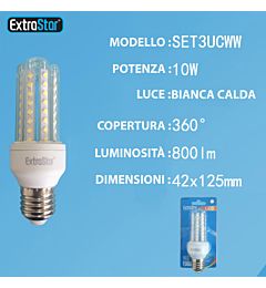 LAMPADA DI LED E27 10W 800LM LUCE CALDAExtrastar