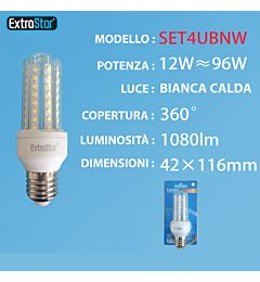 LAMPADA DI LED E27 12W LUCE NATURALEExtrastar