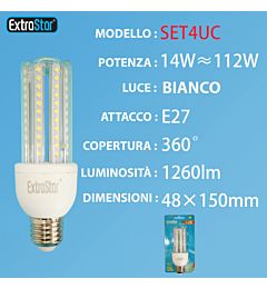 LAMPADA DI LED E27 14W LUCE FREDDAExtrastar
