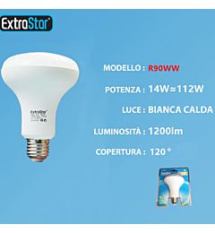 LAMPADINA LED E27 14W 1200LM 3000KExtrastar