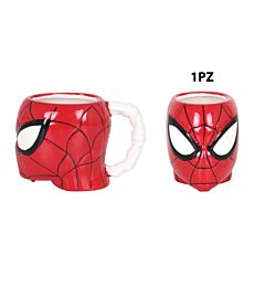 TAZZA CERAMICA  410ML  TESTA 3D  SPIDERMAN