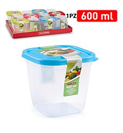 CONTENITORE QUADRATO 600 ML.