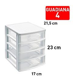 CASSETTIERA 4 CASSETTI GUADIANA BIANCO