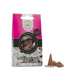 CONO INCENSO 15PZ MUSCHIO BCO.