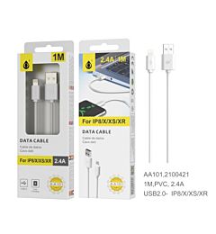 23101011 AA101 UN CAVO DATI PER IPHONE 5/6/7 2.4A,