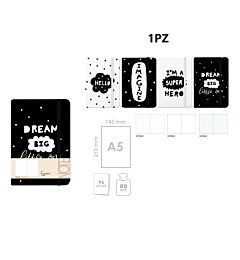 AGENDA CON COPERTINA DURA A5 CERVANTES