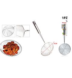 SCHIUMAROLA A RETE IN ACCIAIO 14CM